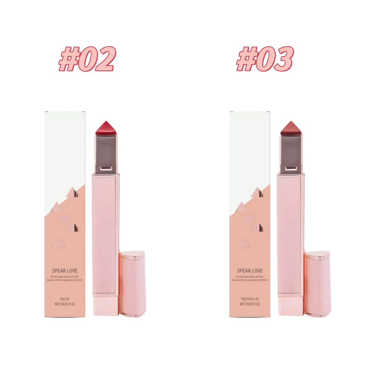 2-in-1 Nude & Red Matte Lipstick Balm