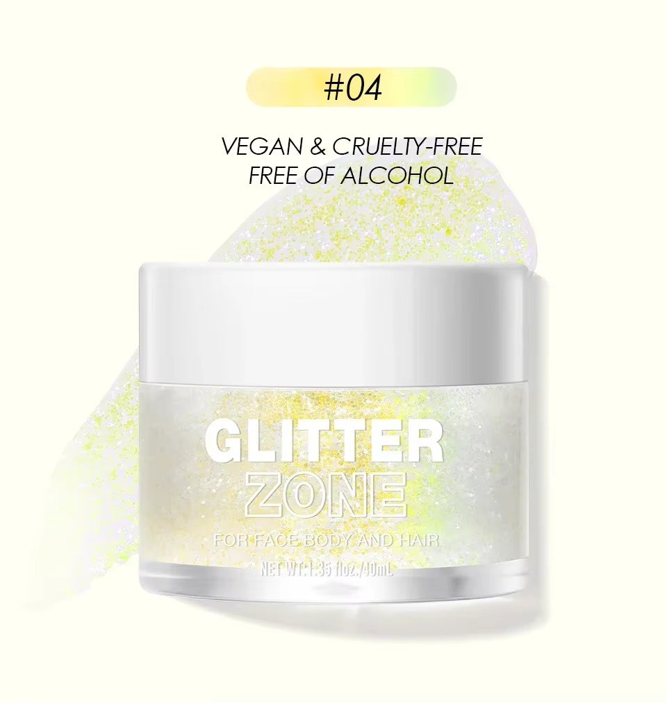 Instant Glue-Free Glitter Gel