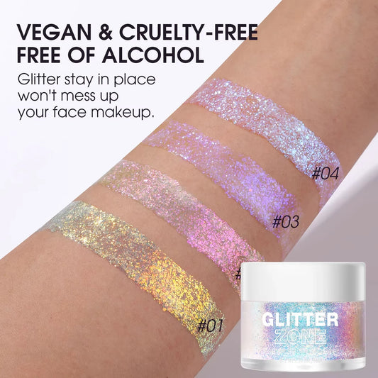 Instant Glue-Free Glitter Gel