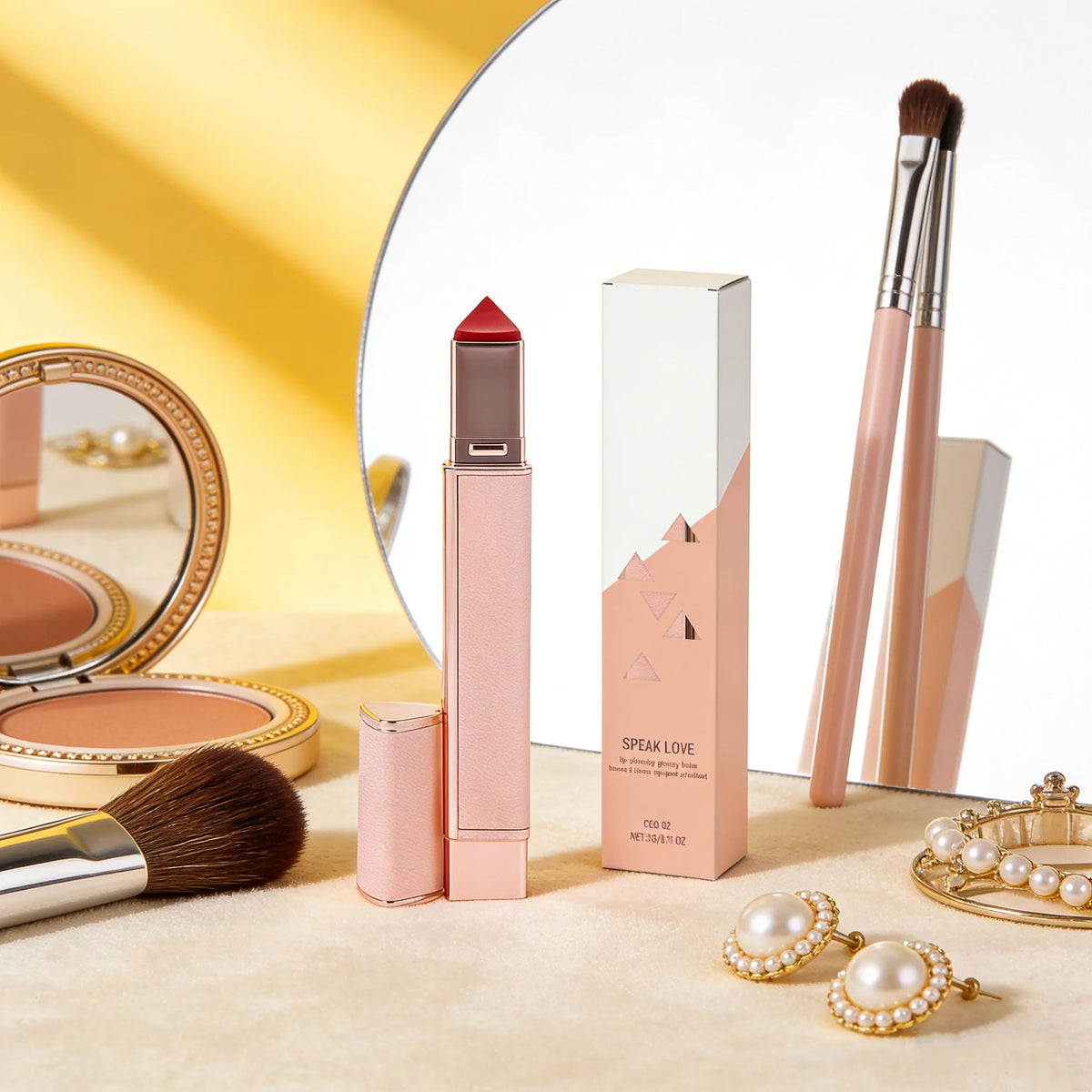 2-in-1 Nude & Red Matte Lipstick Balm