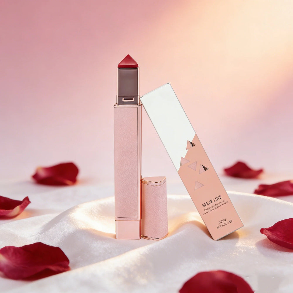 2-In-1 Nude Lipstick Red Lip Balm Party Makeup Lasting Moisturizing Dryness Black Lipgloss Nonstick Easy Coloring Matte Lipstick