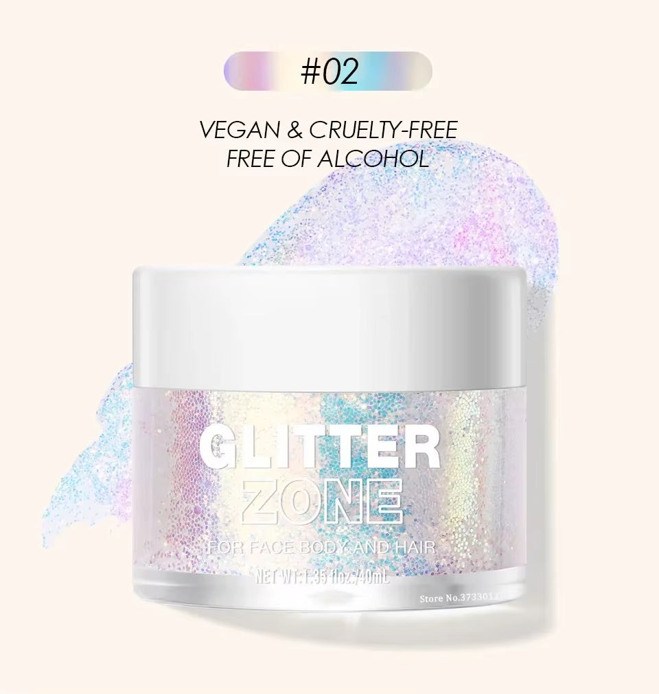 Instant Glue-Free Glitter Gel